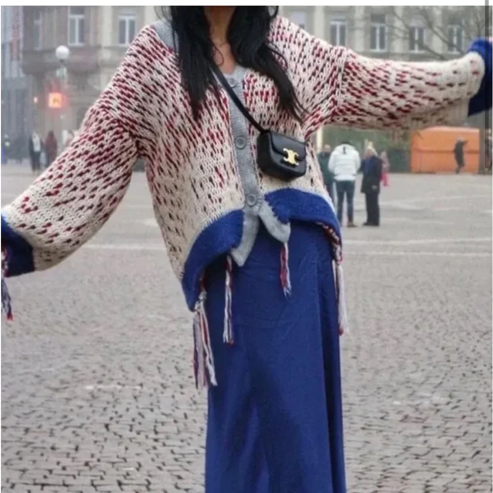 Zara fringed knit jacket - Picture 5 of 14